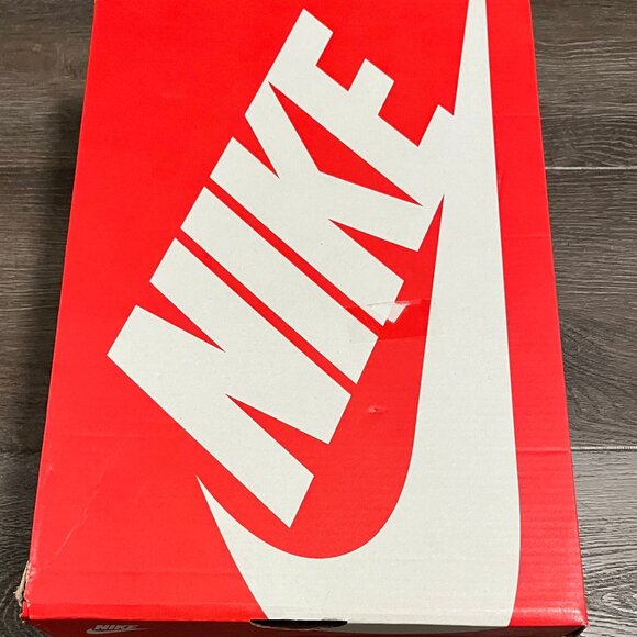 SHOE BOX ONLY Nike Air More Uptempo '96 Olympic White Midnight Navy SZ 10 - Picture 2 of 3